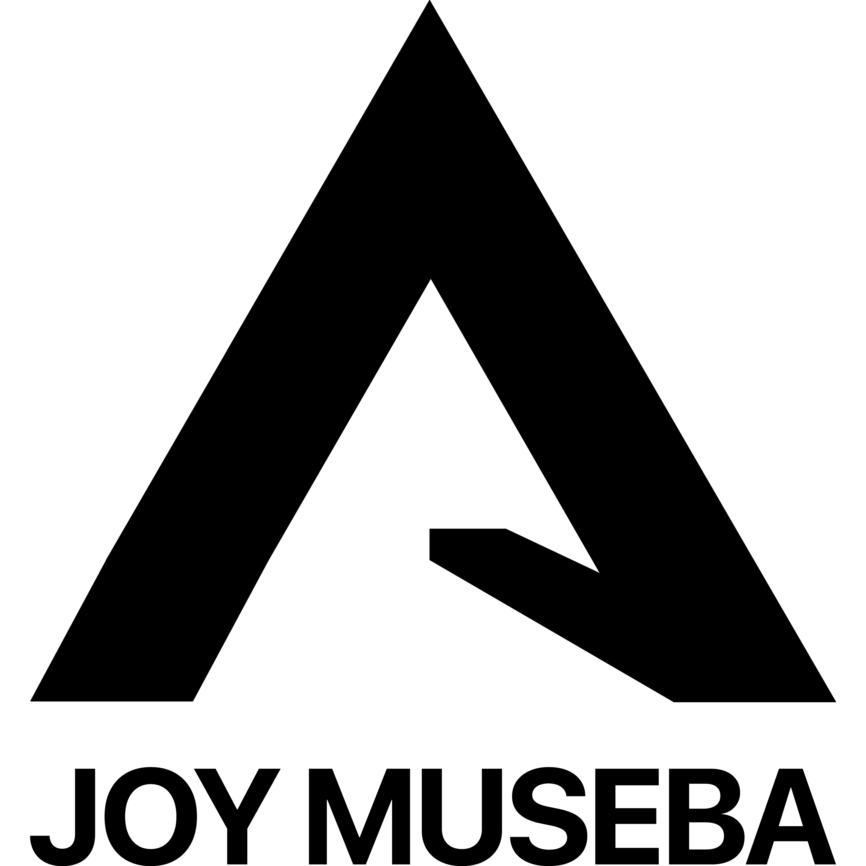 Joy Museba logo with name